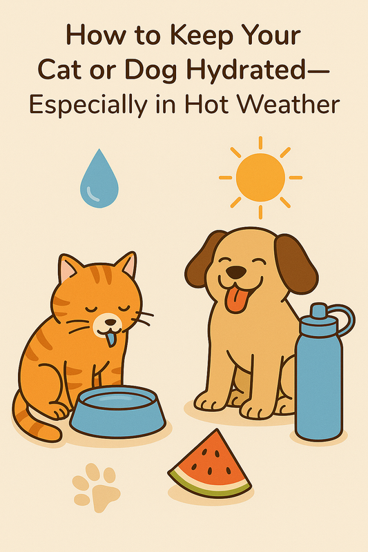 How to Keep Your Cat or Dog Hydrated—Especially in Hot Weather 💧☀️