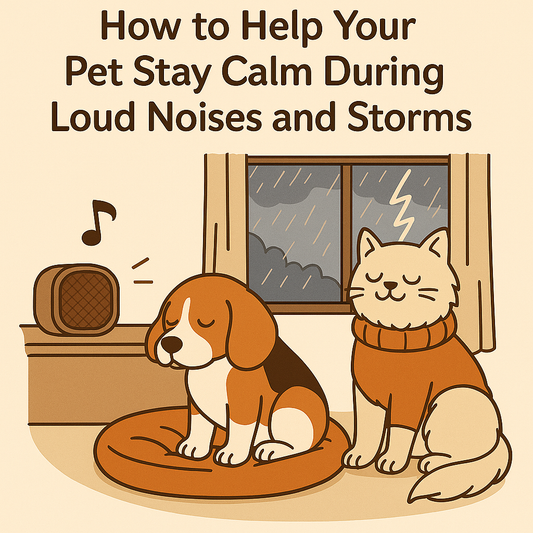 How to Help Your Pet Stay Calm During Loud Noises and Storms 🌩️🐾