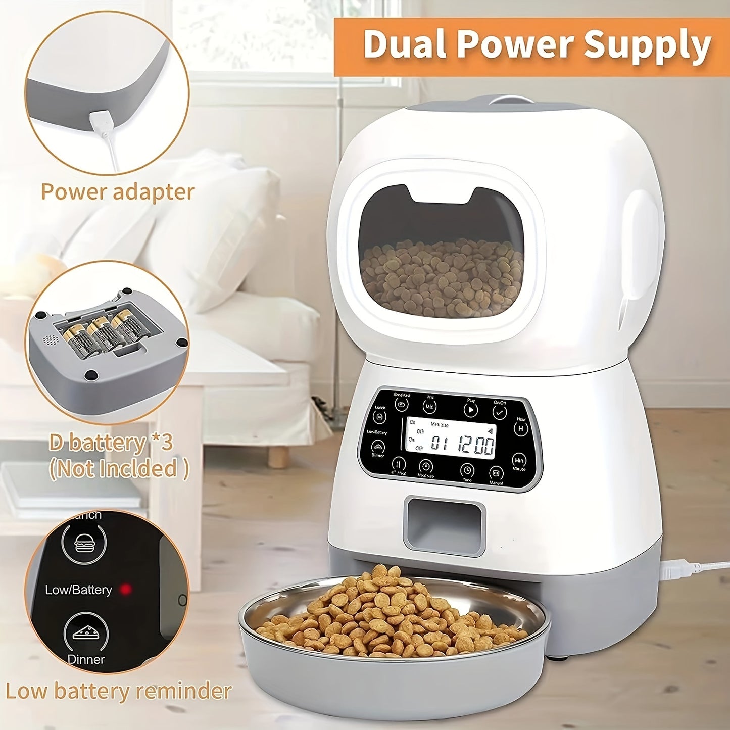WIFI Automatische Voerbak - 3,5L
