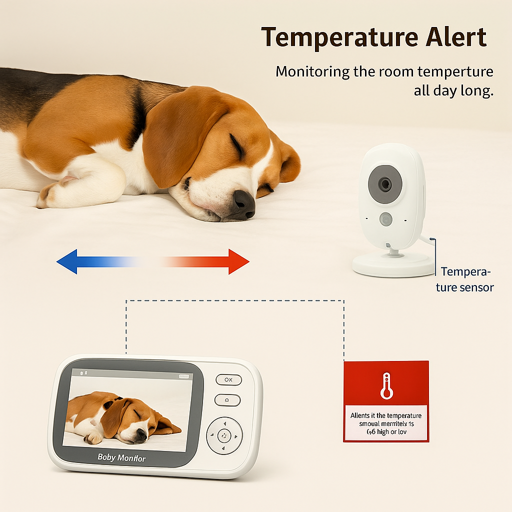 Camera with Night Vision, Audio, and temperature sensing