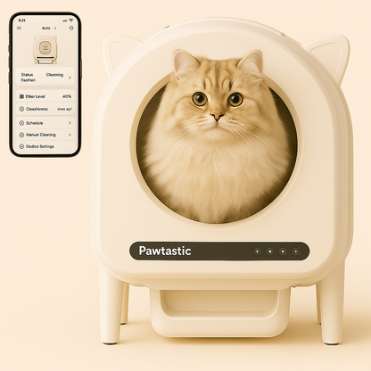 Smart Litter Box Self-Cleaning With APP