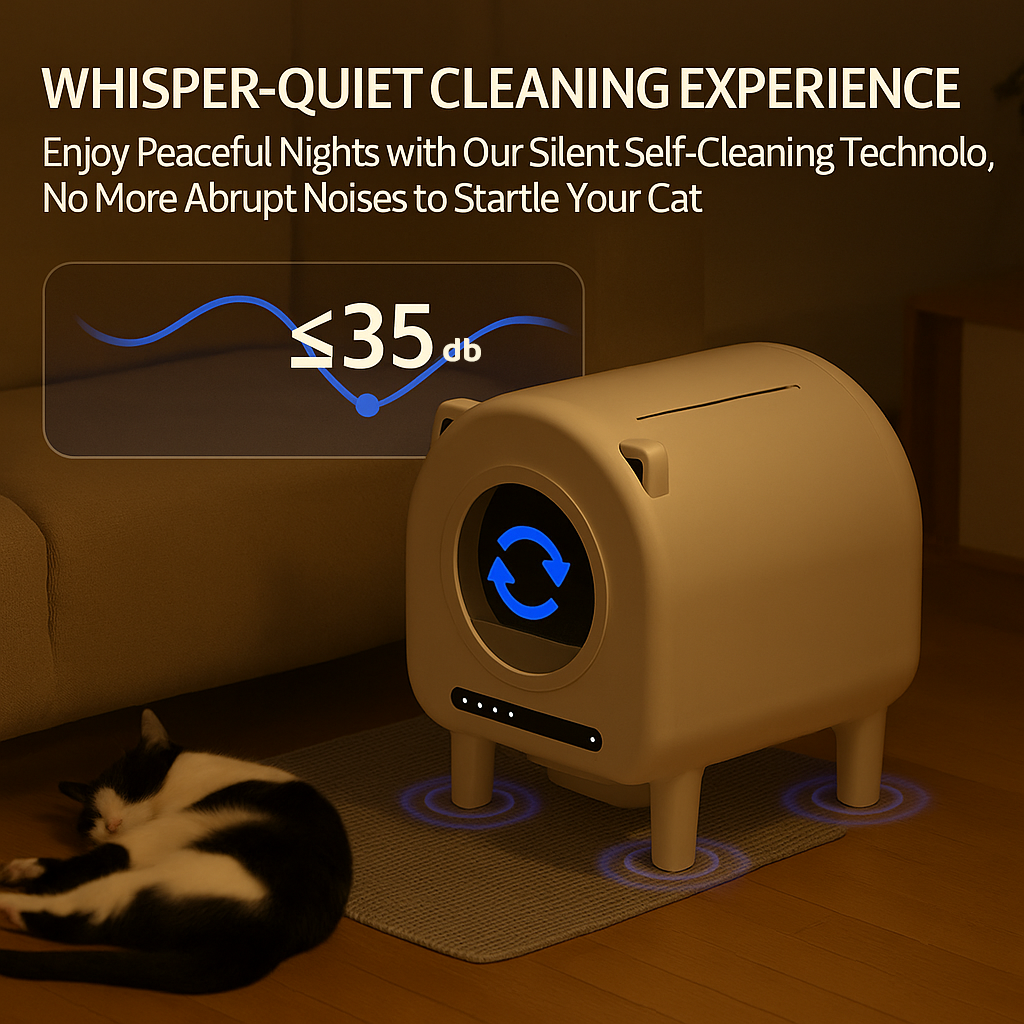 Smart Litter Box Self-Cleaning With APP